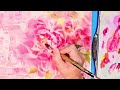 how to paint beautiful peonies with watercolor 不打草稿花牡丹