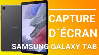 Capture d'écran sur un tablette Samsung Galaxy