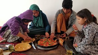 Cooking Eggs With Tomatoes Village Food Afghanistan