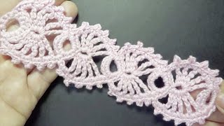 Easy to Crochet Lace Ribbon - Crochet Tape Tutorial