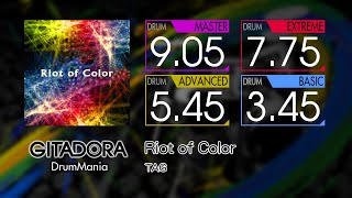 【GITADORA】 Riot of Color (MASTER ~ BASIC) Drum