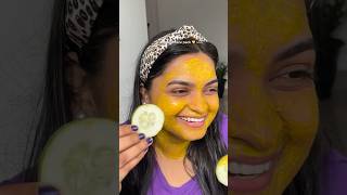 മഞ്ഞളും കടലപ്പൊടിയും ഒത്തുചേരും..😜😅 Turmeric FACE PACK #shorts #youtubeshorts