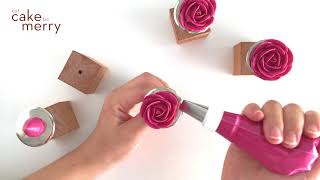 How to Pipe A Buttercream Rose