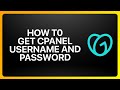 How To Get cPanel Username And Password In GoDaddy Tutorial