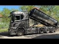 this 2019 scania r650 moves with a remote