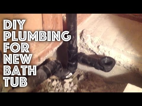 Bathtub Plumbing - New Installation Bathtub Plumbing - New Installation