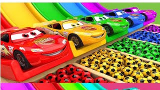 Colors with Street Vehicles | Colors with Paints Trucks | Colors for Children | Monster Truck Colors