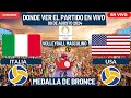 🏐Italia vs USA🏐Dónde Verlo EN VIVO|Medalla de Bronce del Volleyball Masculino|París 2024