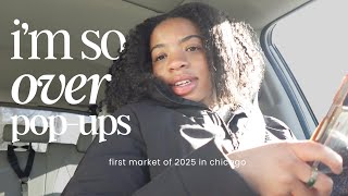 first pop-up market of 2025 was a fail || candle business, small business vlog