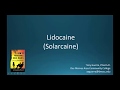 (CC) How to Pronounce lidocaine (Solarcaine) Backbuilding Pharmacology