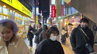 4K 한국인이 더 많아진 명동 2025.01.05 일요일 저녁/ Myeongdong Seoul Korea