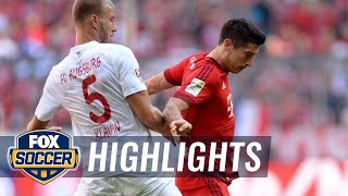 Lewandowski levels for Bayern Munich versus Augsburg - 2015–16 Bundesliga Highlights
