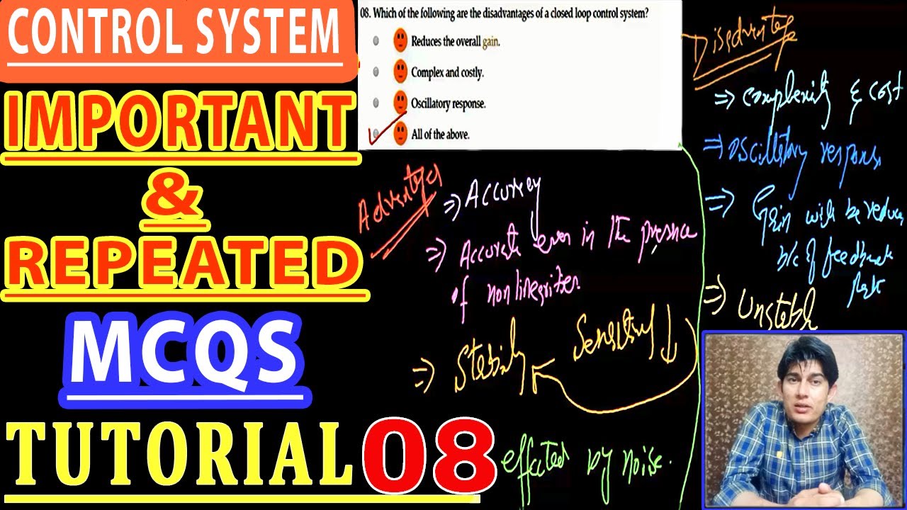 Control System Important MCQS | Tutorial 08 - YouTube