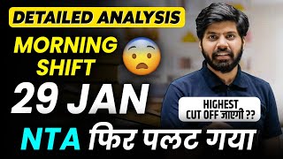 JEE Main 2025 : 29 January Shift 1 Analysis | Paper Level, Weightage, Cutoff | eSaral