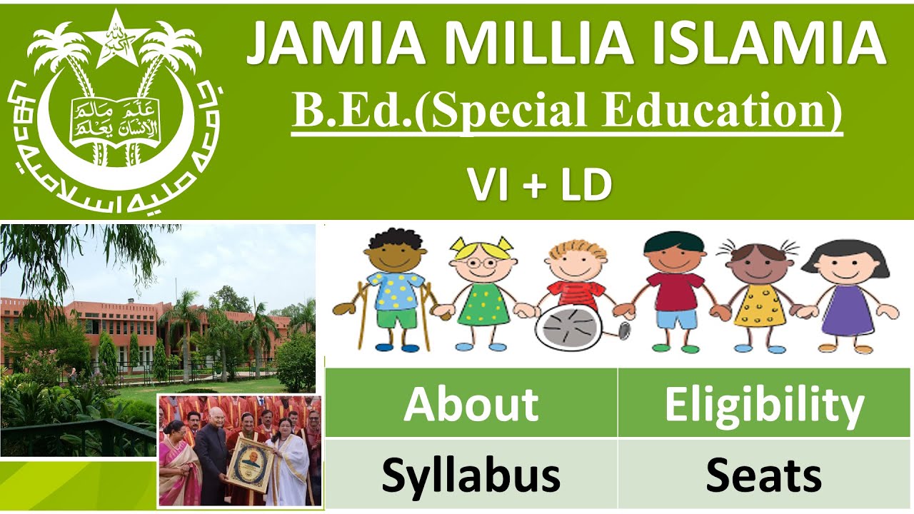 JMI B.Ed. 2024 Special Education || BEd Jamia Special Education - YouTube