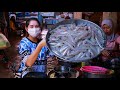 Market Tour - Crispy Small Fish Frying - Crispy Fish Eating Spicy Chili Sauce - Cooking With Sros