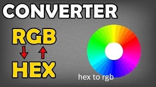 hex to rgb