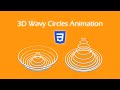 3D Wavy Circles Animation with HTML & CSS - Wavy Loader