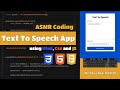 ASMR Programming | Text To Speech App - No Talking