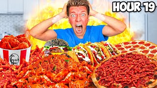 EATING the World's UNHEALTHIEST Diet for 100 Hours!! | Collins Key