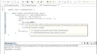 Java programming part 54 Threads 2: Delay Puting a Thread to Sleep