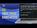 FIX:  Xbox Error Code Download Game pass Games from PC 0x80242020
