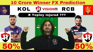 KOL vs RCB Dream11 Prediction,Kolkata Knight Riders vs Royal Challengers Bangalore,KOL vs RCB IPL