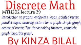 Discrete Math#39 | Introduction to graphs | Handshaking theorem | Bipartite graph | Complete graph