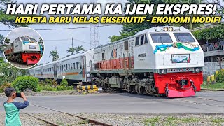 AKHIRNYA ADA KERETA MALANG BANYUWANGI KELAS EKSEKUTIF!PERJALANAN PERDANA KA IJEN EKSPRES DARI MALANG