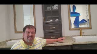 Should your cabinet sit on the countertop?