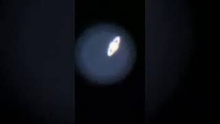 Live view of Saturn through my telescope #shorts #fyp