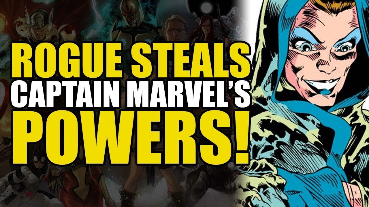 Rogue Steals Captain Marvel S Powers The Avengers Annual 10 Youtube