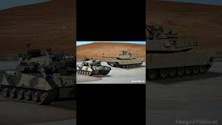 T-80 \u0026 M1A2 Abrams MBT 戦車 アニメーション #tank #戦車 #танк #mbt #m1a2 #t90 #panzer #military #animation #ai