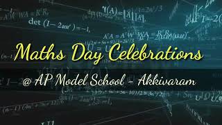 Maths Day celebrations at APMS AKKIVARAM