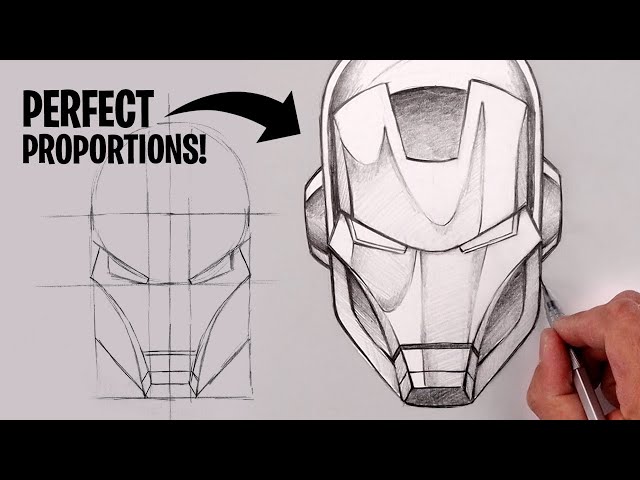 How To Draw Iron Man Step By Step Tutorial Videos For Kids