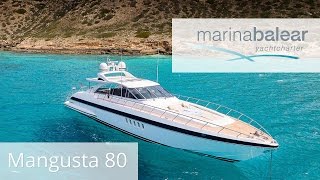 Motoryacht Mangusta 80 - Marina Balear auf Mallorca