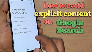 how to avoid explicit content on Google search