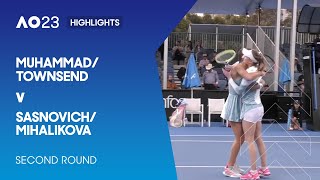 Muhammad/Townsend v Sasnovich/Mihalikova Highlights | Australian Open 2023 Second Round