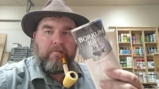 Breaking in My New Corn Cob Pipe with some Borkum Riff \