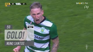 Goal | Golo Nuno Santos: Sporting (2)-1 Casa Pia AC (Liga 22/23 #10)