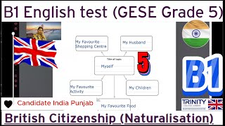 B1 English Test (GESE Grade 5) | SELT British Citizenship| Trinity College London ILR UK