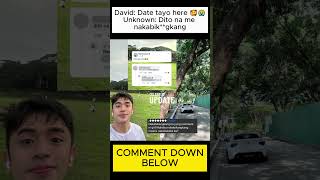 David: Date tayo here 🥰😭 Unknown: Dito na me nakabik**gkang  #viralvideo #memes