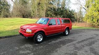 Walk around the immaculate 1 owner 2000 Ford Ranger 4x4 Sport @ NO RESERVE  @bringatrailerauctions