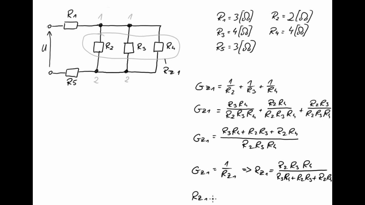 Obliczanie Rezystancji Zastępczej - Zadanie 4 - YouTube