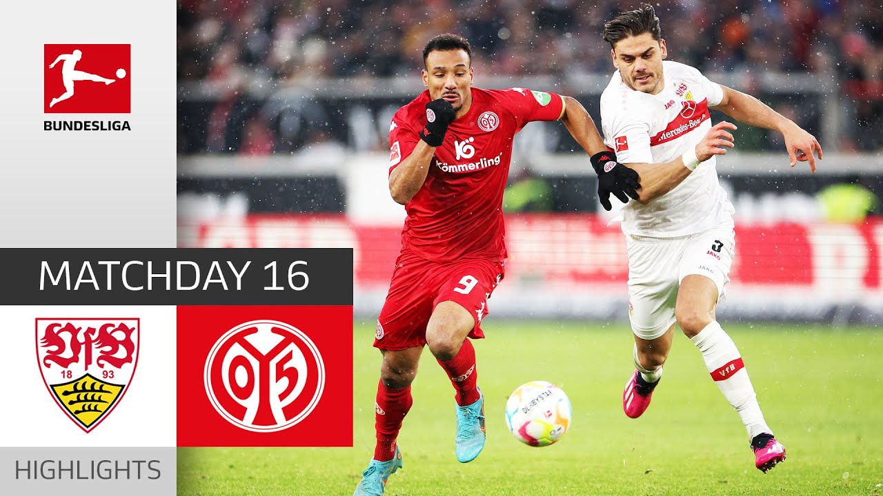 VfB Stuttgart - 1. FSV Mainz 05 1-1 | Highlights | Matchday 16 ...