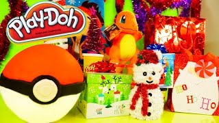 Play Doh Pokemon Egg Toys Surprise Christmas Ornaments Playdough Videos DCTC Disney Cars Toy Club