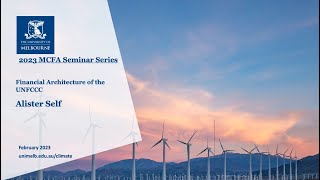 MCFA Seminar Series: Financial Architecture of the UNFCCC