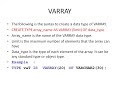 Oracle DB- PLSQL Composite Types