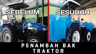 PENAMBAHAN BAK TRAKTOR || BACAZ MEDIA