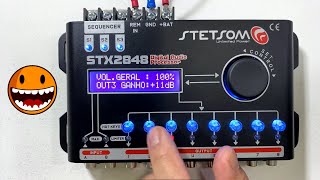 How to adjust audio processor stx2448 stetsom taramps expert - All functions explained